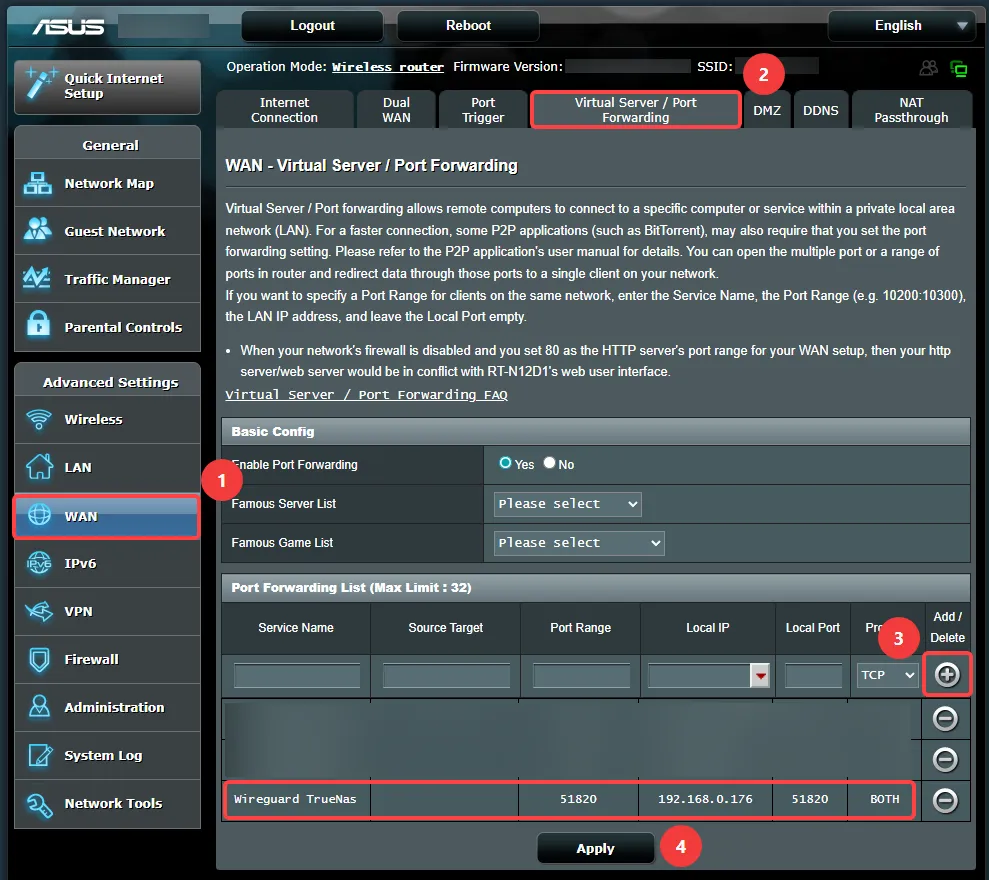 Asus Router Port Forwarding